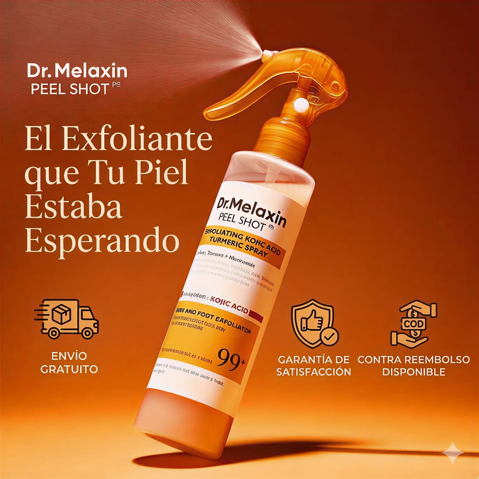 El Secreto de una Piel Radiante Dr. Melaxin Spray Exfoliante