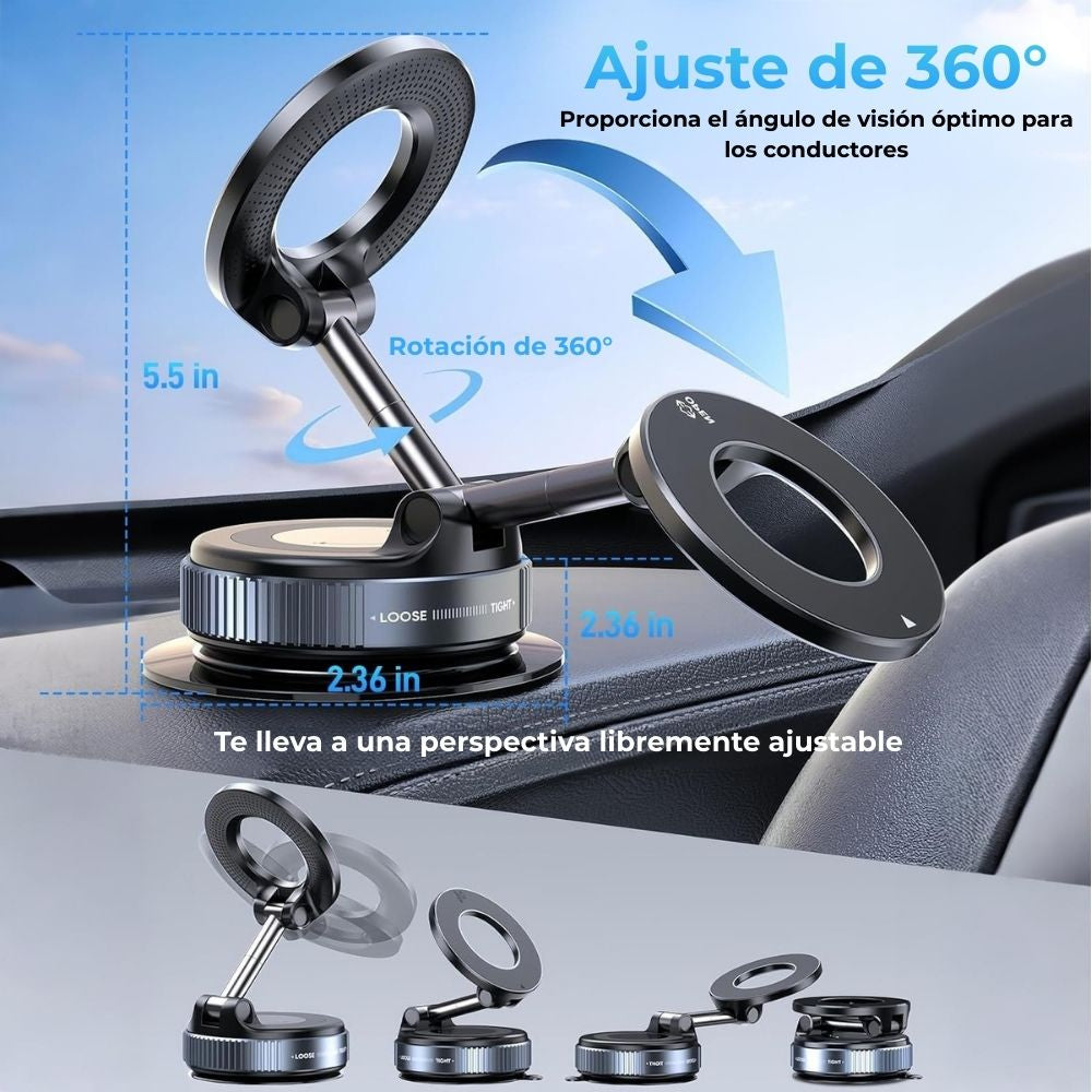 Soporte Magnético MagSafe para Carro – Ultra Fuerte con Succión 🚗🧲